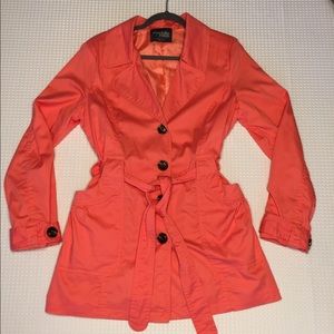 NWOT Charlotte Russe Pink Trench Coat